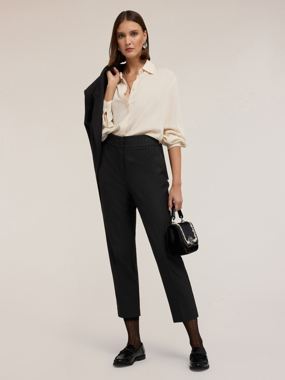 Camicia fluida con abbottonatura posteriore