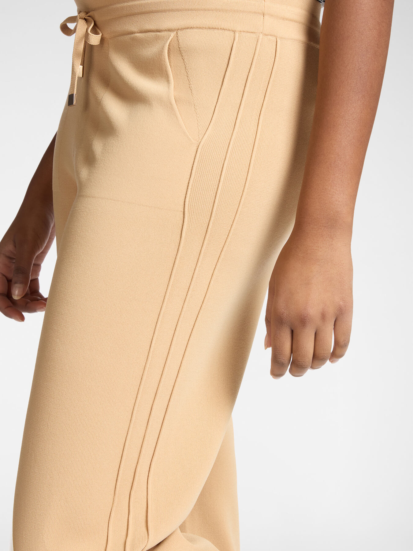 Pantalon palazzo m&eacute;lange viscose image number 3
