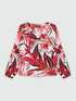 Bluse mit Blätterdruck image number 4
