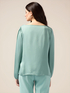 Langarm-Bluse aus Viskose-Satin image number 1