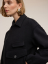 Wool blend caban coat image number 3