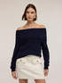 Maille off-shoulder en mélange viscose image number 2