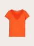 T-shirt con ricamo crochet image number 4