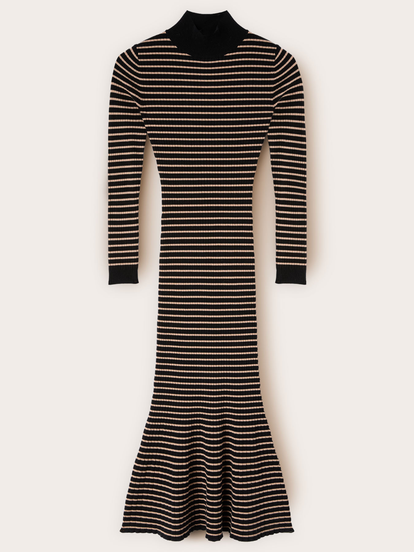 Vestito midi in maglia a righe image number 4