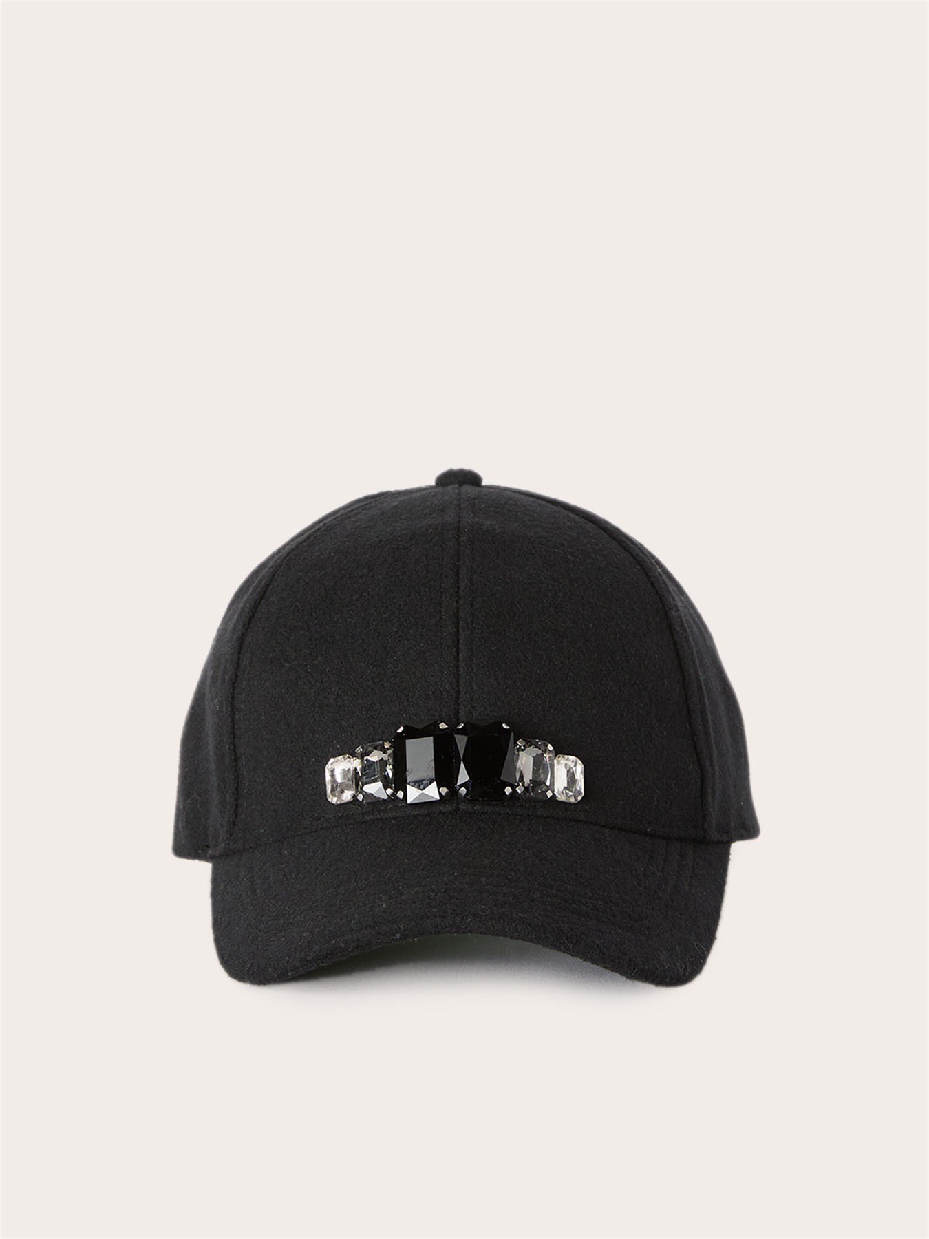 Cap with stone embroidery image number 1