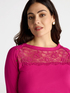 Sweater with lace inserts image number 3