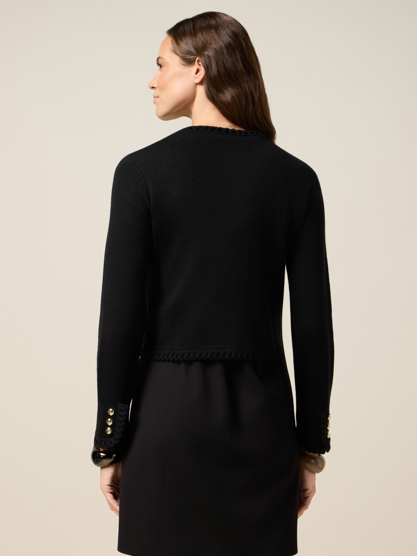 Veste en maille avec bordures travaillées image number 1