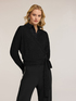 Cardigan ad incrocio misto mohair image number 3