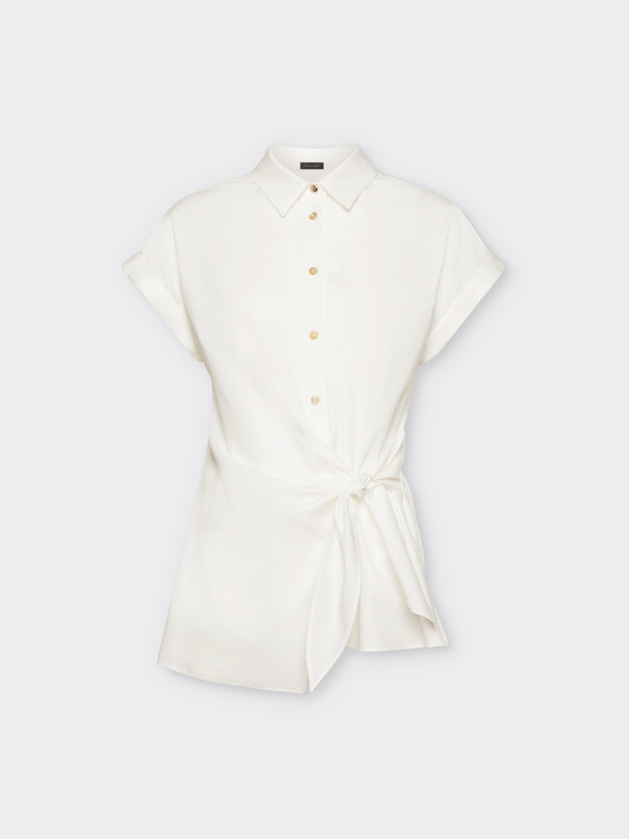 Shirt with side knot