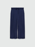 Satin palazzo trousers image number 4