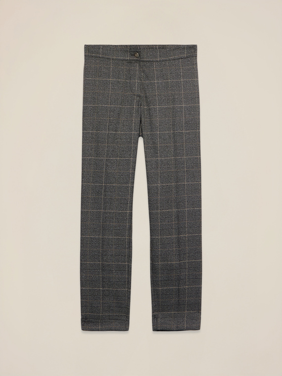 Pantaloni regular check