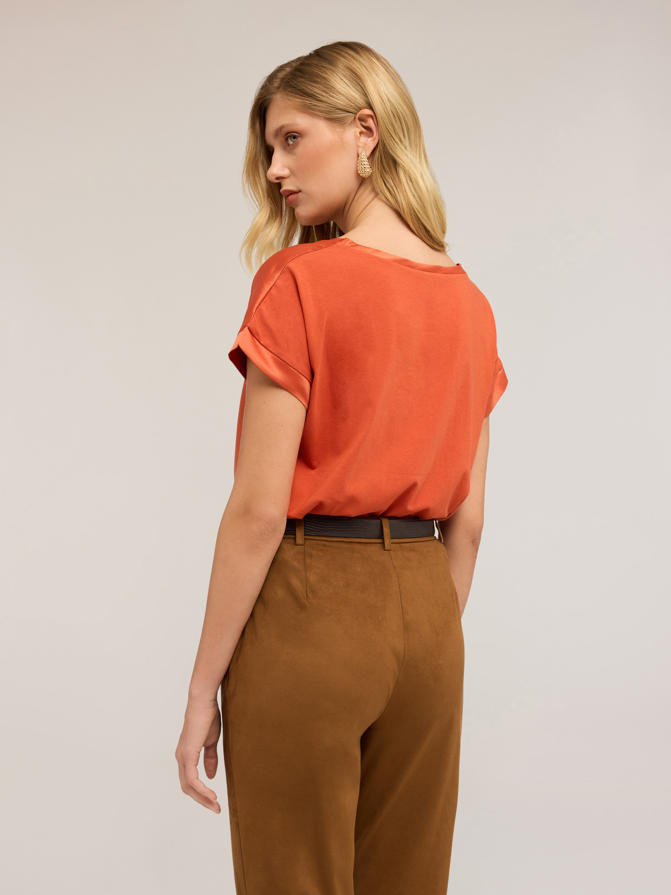 T-shirt bimaterica image number 1