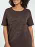 T-shirt in cotone con hotfix motivo zebrato image number 2