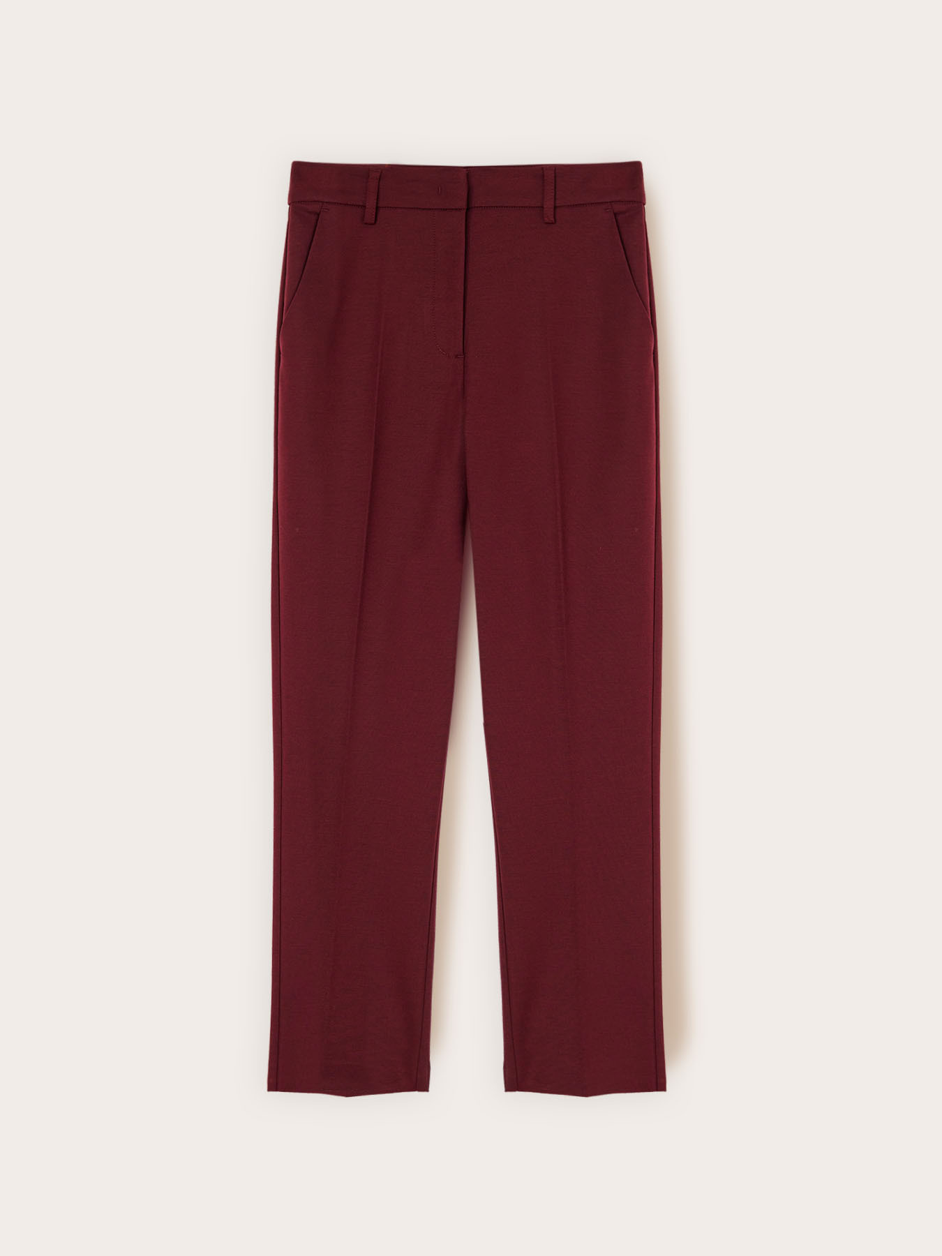 Pantaloni regular din amestec bumbac viscoză image number 3