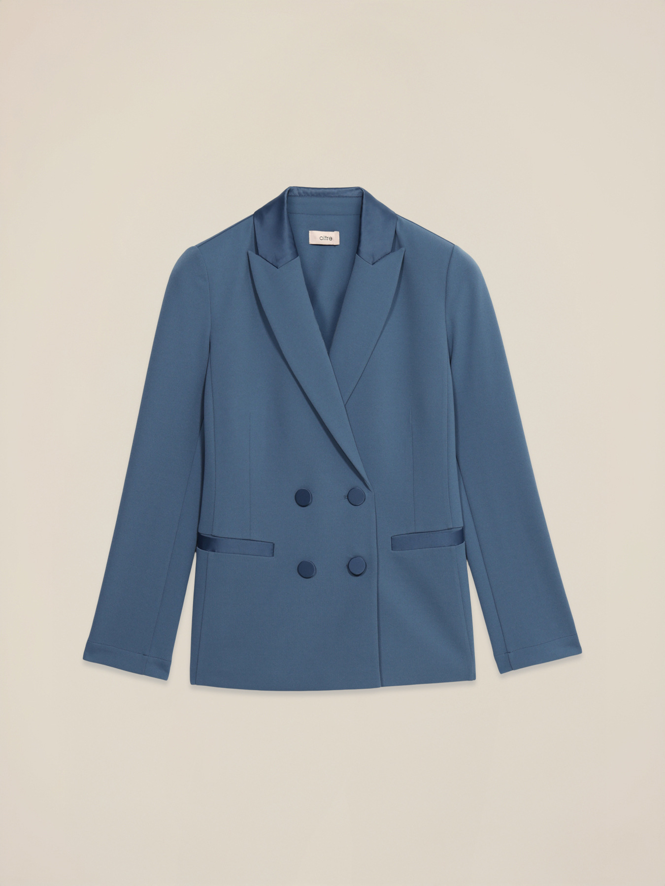 Blazer doppiopetto con bottoni foderati image number 4