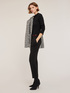 Rib knit cardigan with collar image number 3