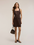 Vestito tubino in misto lino con tasche image number 0