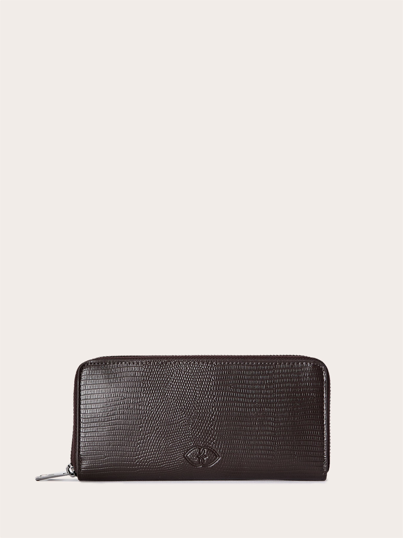 Crocodile Print Zip Around Wallet image number 0
