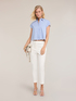 Boxy poplin shirt with stones image number 3