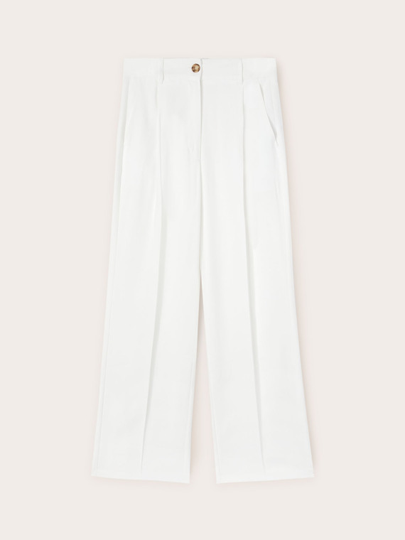 Palazzo-Hose mit Bundfalten