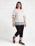 T-shirt with crochet edges image number 2