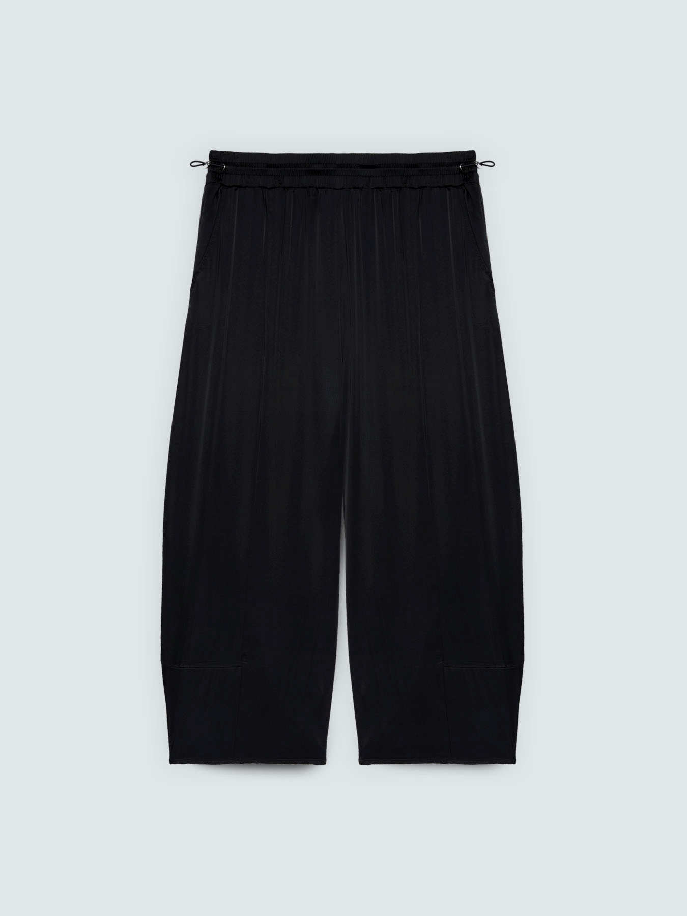 Pantalones Balloon en raso stretch image number 4