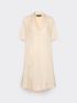 Short sleeve linen shirt dress image number 4