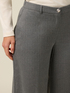 Pantaloni cropped in flanella image number 2