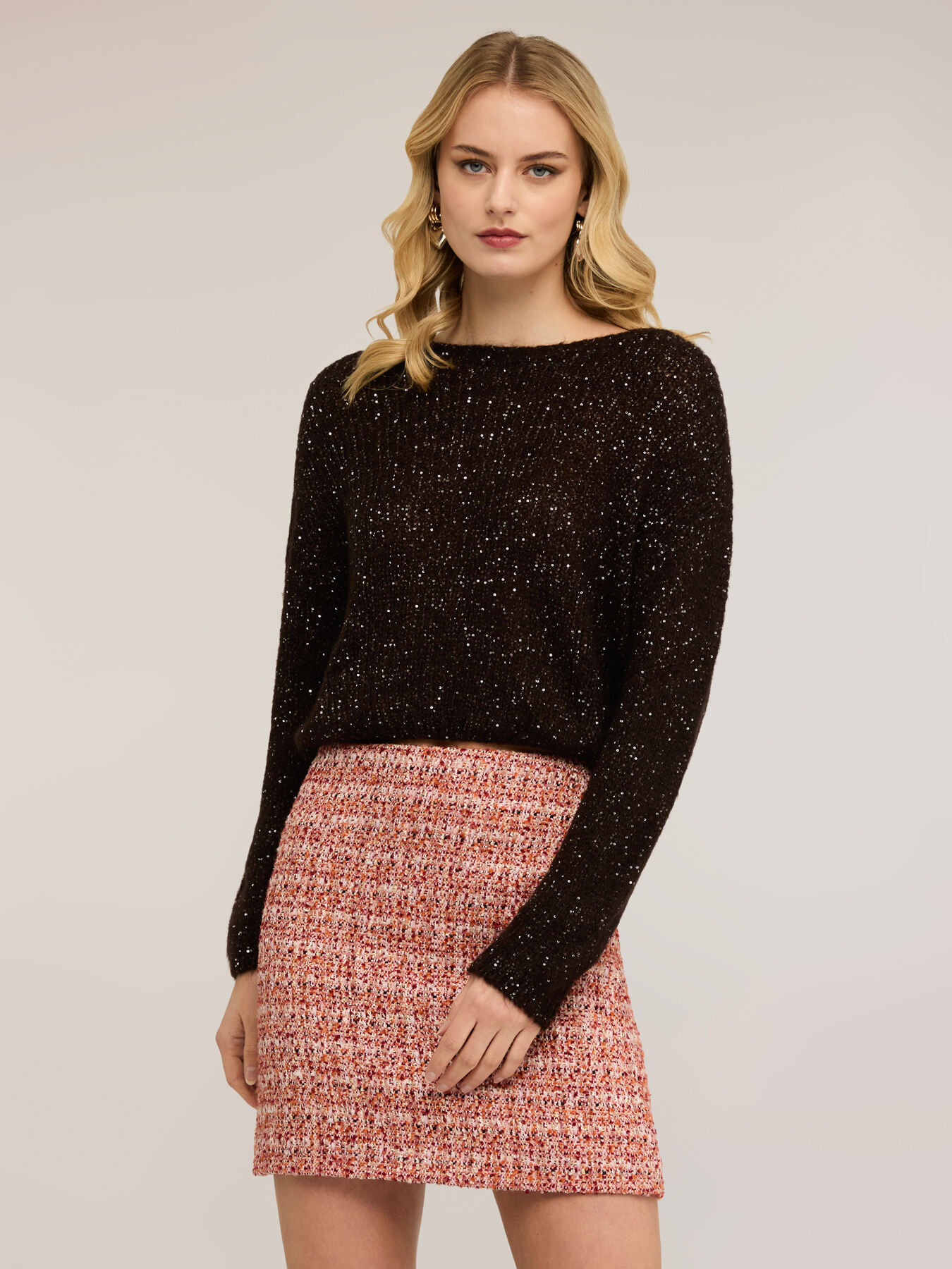 Maille courte &agrave; paillettes image number 0