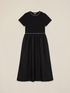 Two-material dress with rhinestones image number 3