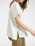 T-shirt in lino e cotone image number 3