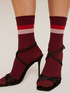 Calze corte velate con bordo a righe image number 0