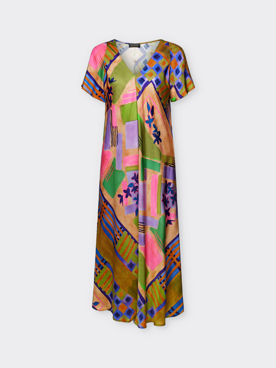 Printed midi dress