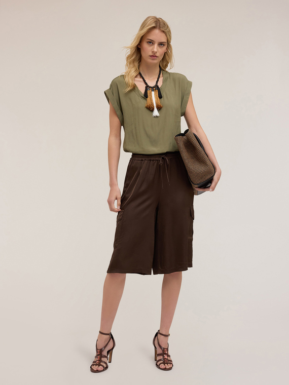 Bermudas con bolsillos cargo