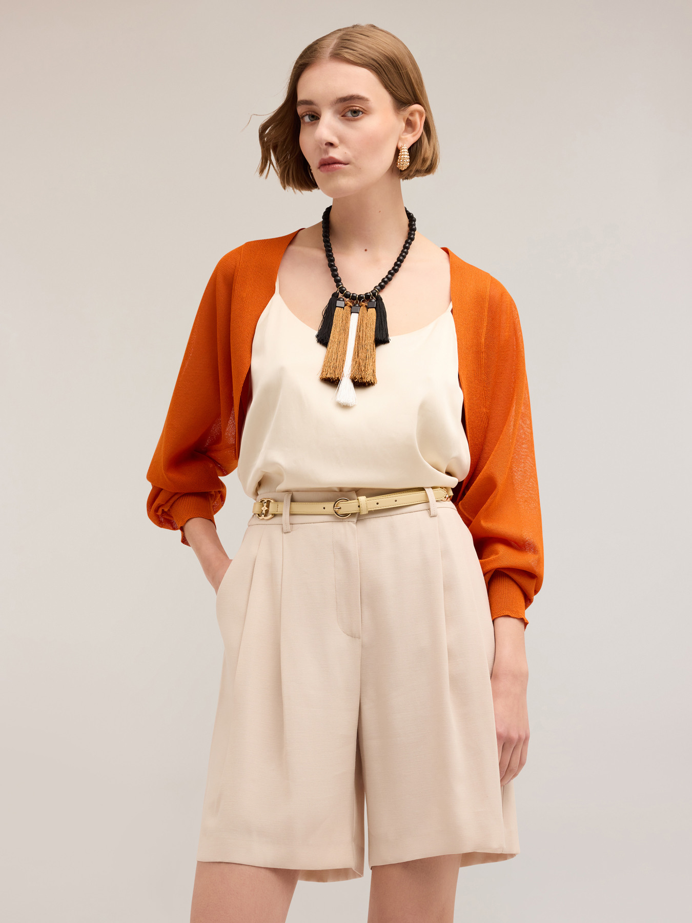 Coprispalle leggero in maglia image number 0