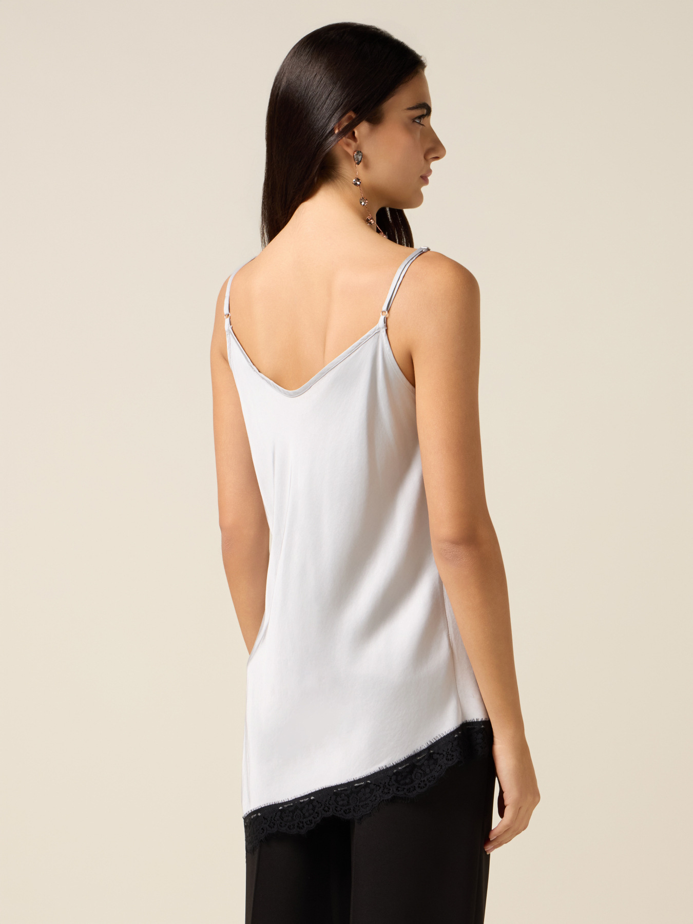 Top lingerie con inserti in raso image number 1