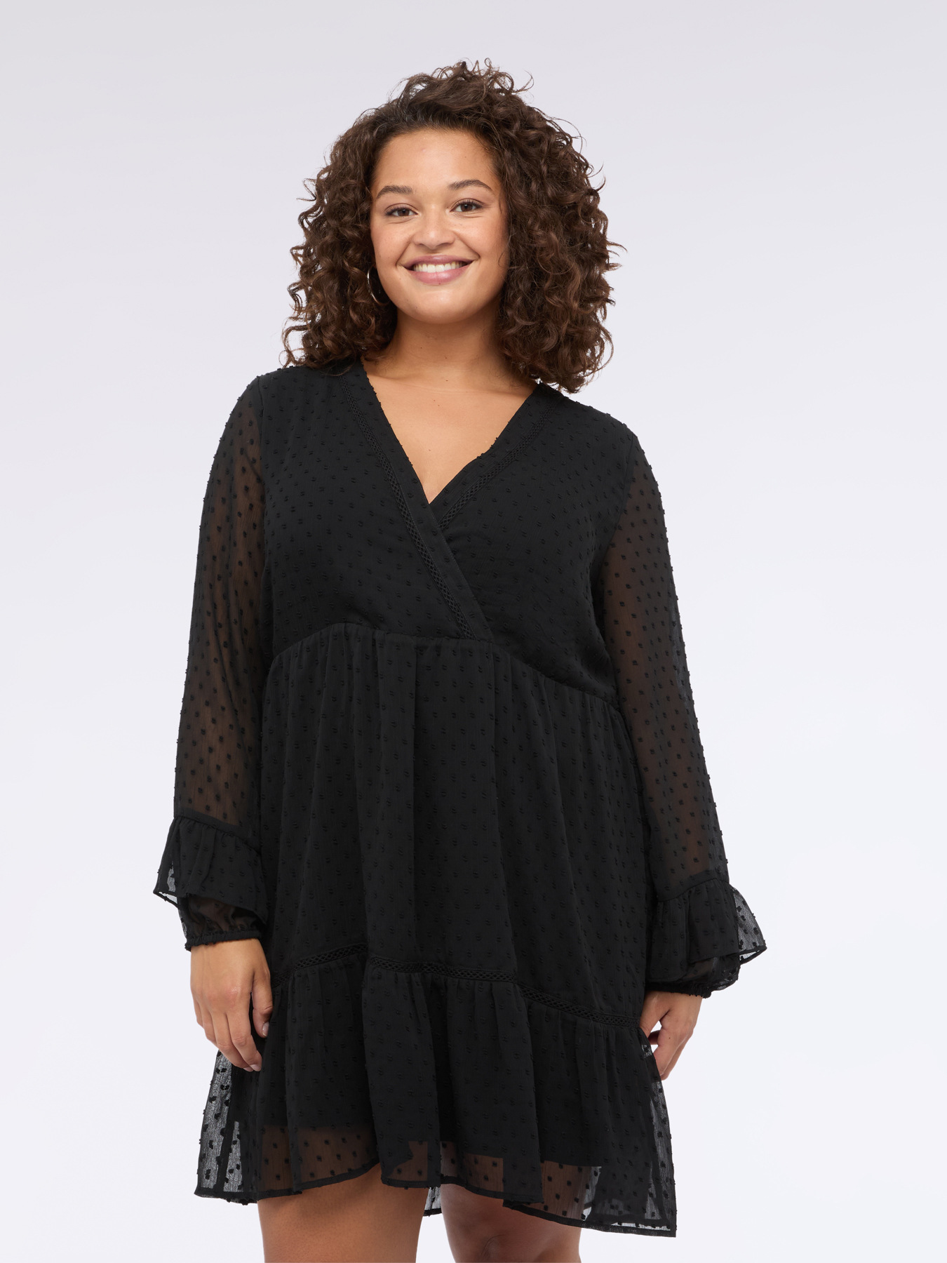 Vestito SMILE in tessuto plumetis image number 2