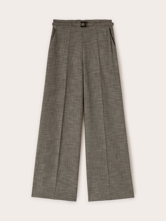Pantalon large avec petite ceinture
