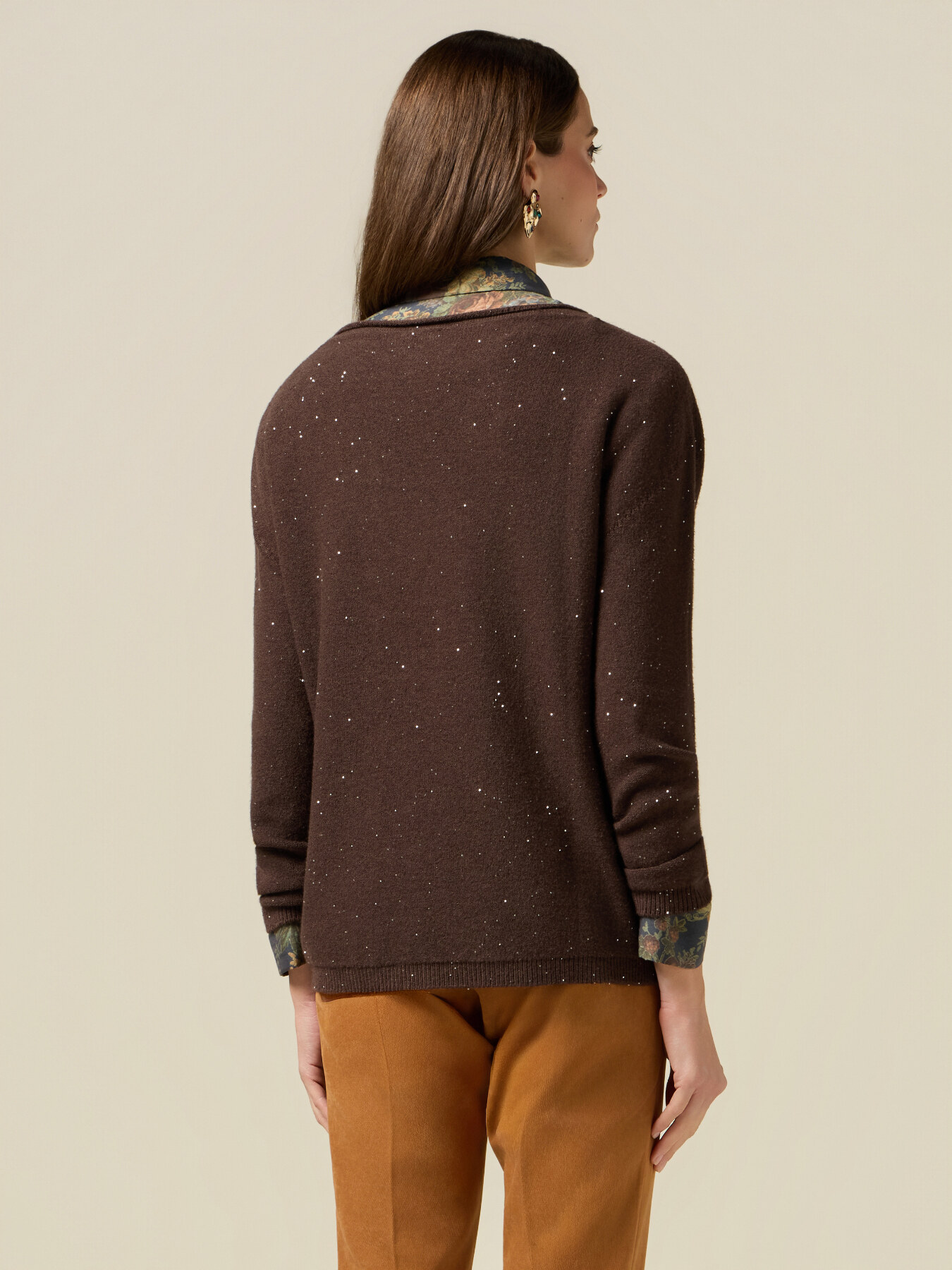 Maglia con micro paillettes image number 1