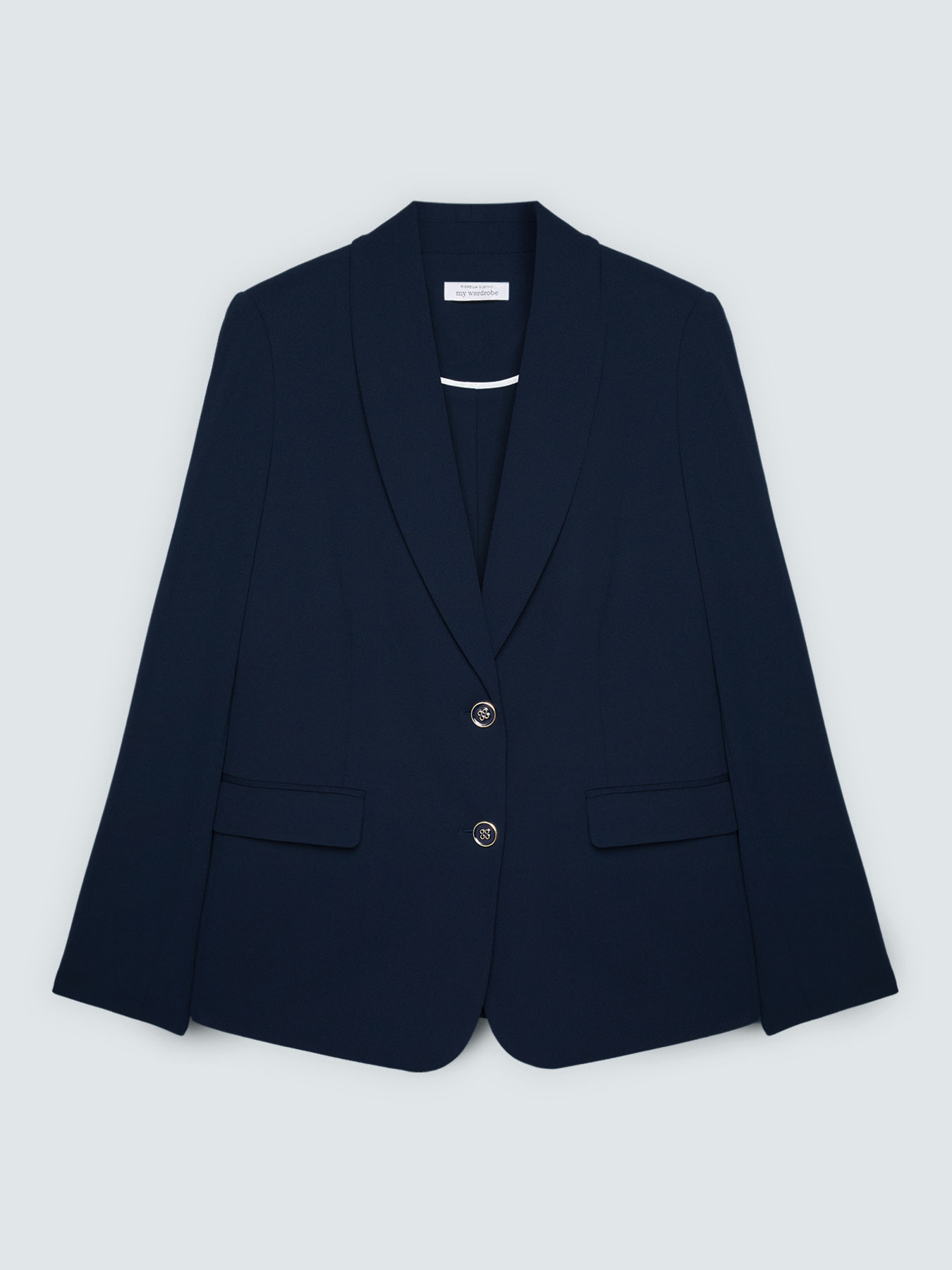 Blazer ajustado en tejido el&aacute;stico image number 4