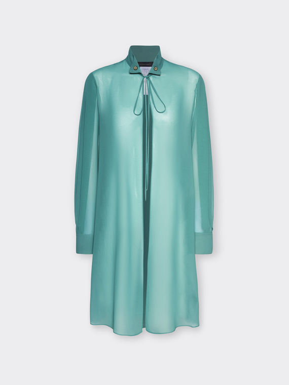 Camisa larga en georgette
