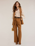 Striped palazzo trousers in modal blend image number 0