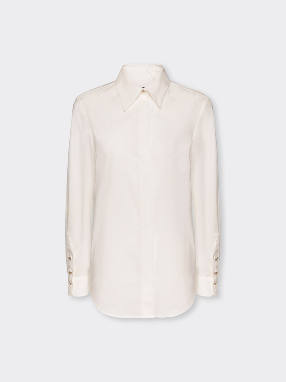 Loose poplin shirt