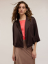Stretch satin deconstructed jacket image number 2