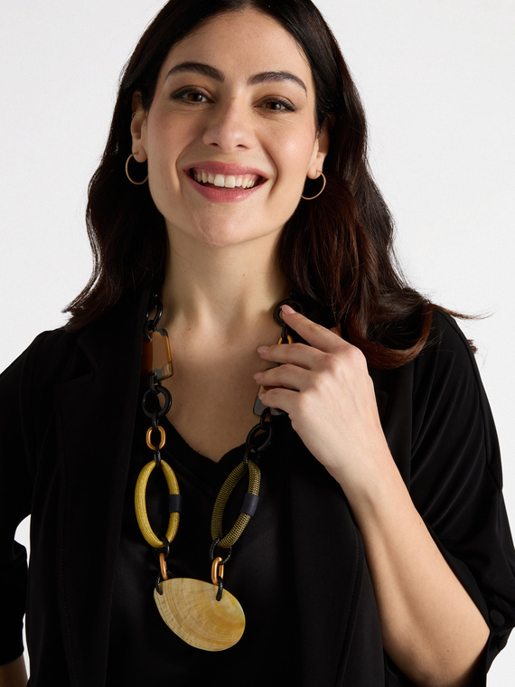 Long ethnic necklace
