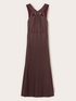 Long pleated dress in lurex jersey image number 5