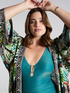 Kaftan mit tropischem Print image number 3