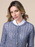 Cardigan in maglia traforata image number 2