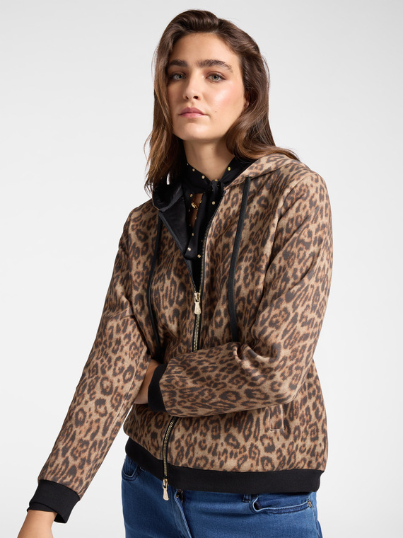 Animal print sweatshirt