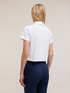 T-shirt with stone-embroidered collar image number 1